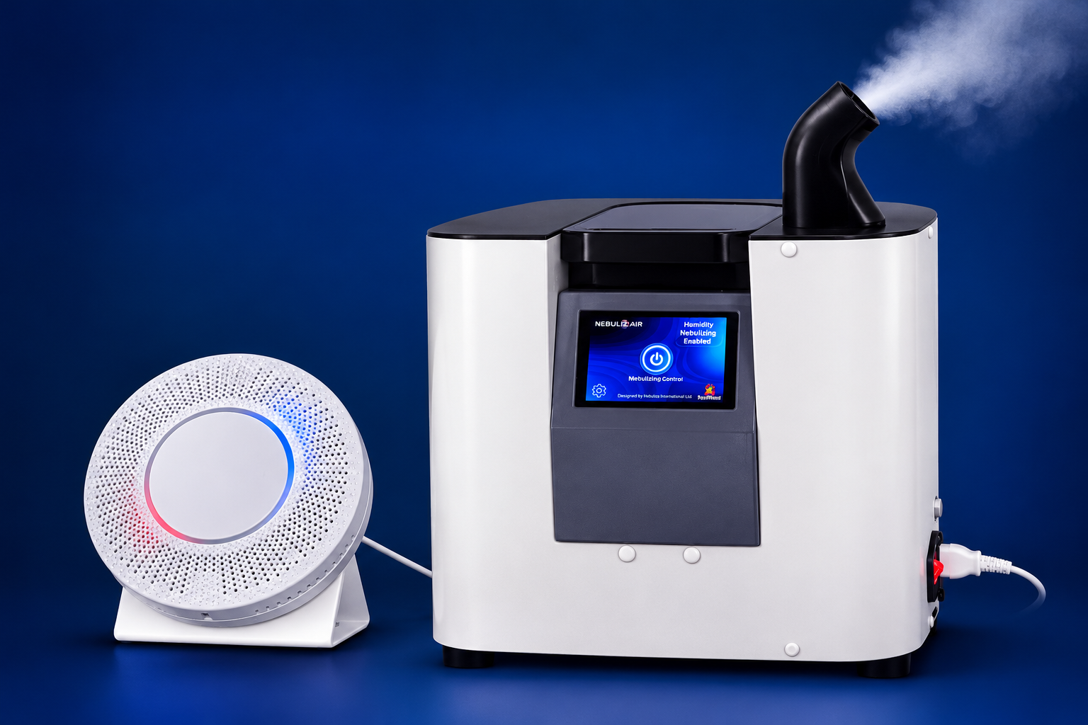 AmbientAQ ultrasonic nebulizer and environmental sensor